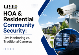 HOA & Residential Community Security Live Monitoring vs Traditional Cameras