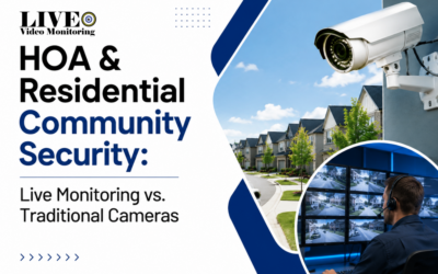 HOA & Residential Community Security: Live Monitoring vs. Traditional Cameras 